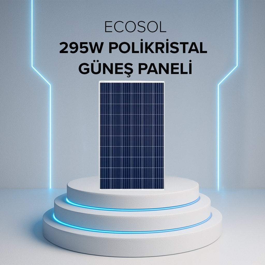 ecosol-295w-polikristal-gunepaneli-kopya.jpg 295W POLİKRİSTAL ECOSOL GÜNEŞ PANELİ - Görsel 1