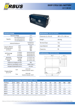 Jel akü 12V 150Ah Orbus - Görsel 2