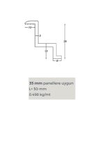 Panel sonlandırıcı 35mm (50 ad) - Görsel 3