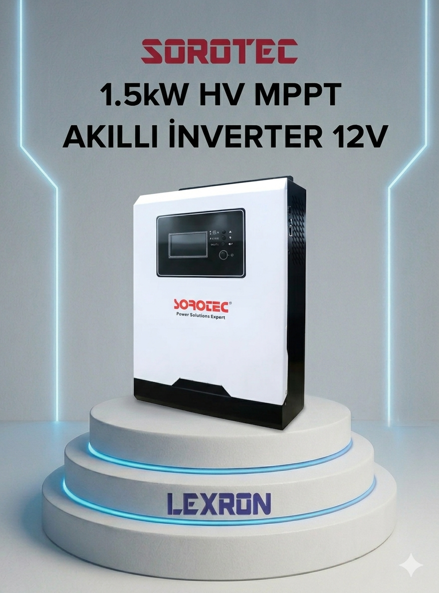 1.5KW HV MPPT AKILLI İNVERTER 12V SOROTEC